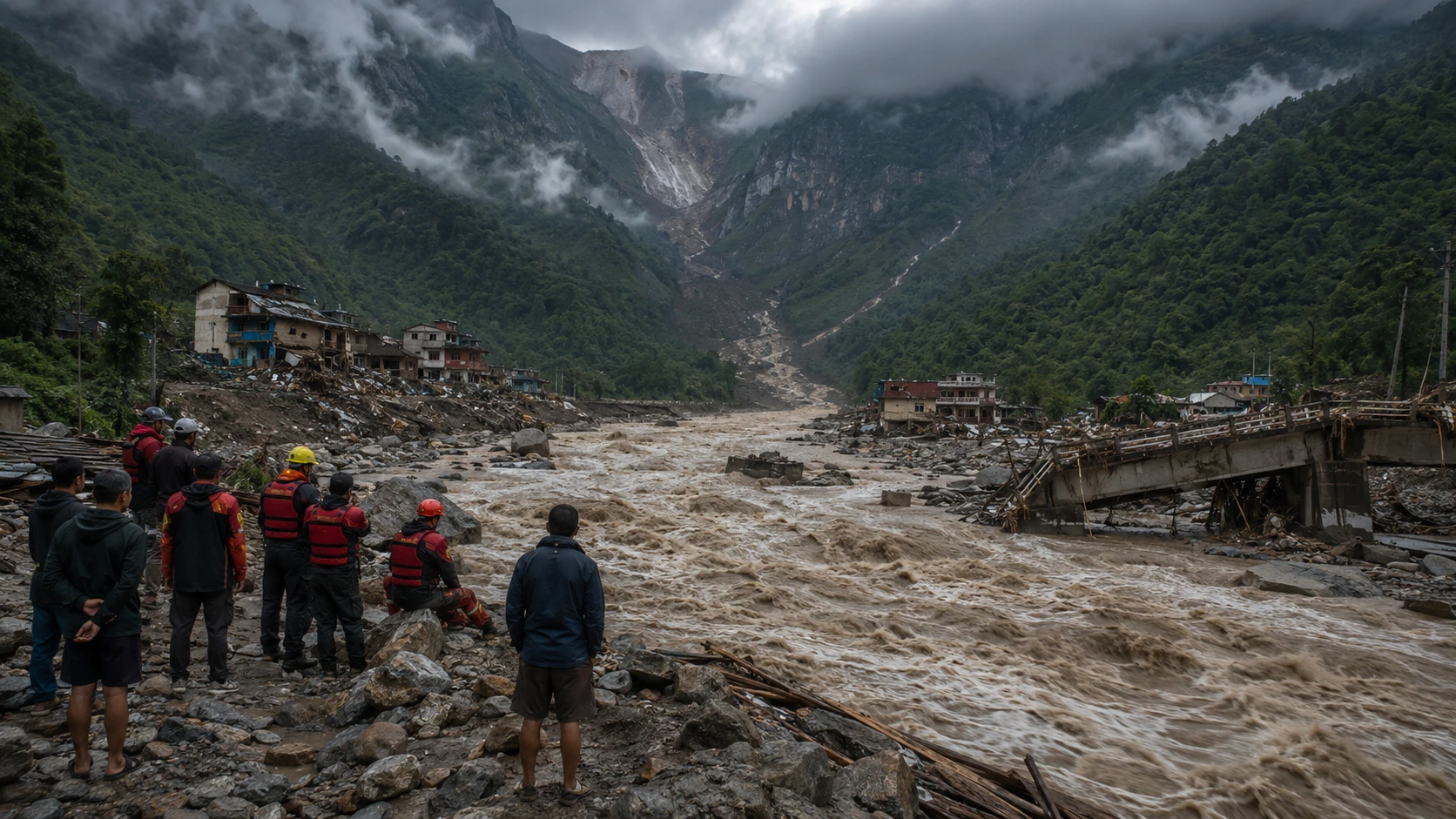 Lead image for Nepal's Flood Disaster Was Not Invisible. It Was Waiting Upstream